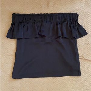 Black off the shoulder top